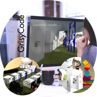 Fraktal réalise l'ecposition virtuelle du Grisycode pour les éditions 2020 et 2021